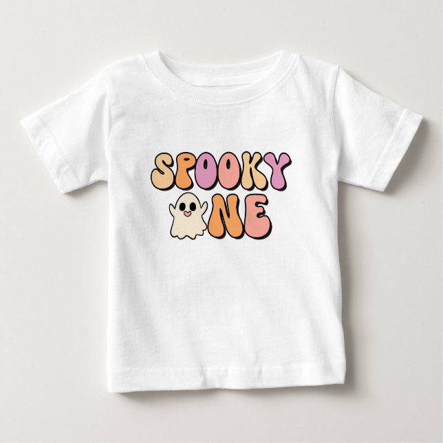 T-shirt Pour Bébé Retro Éffrayant un anniversaire (Devant)