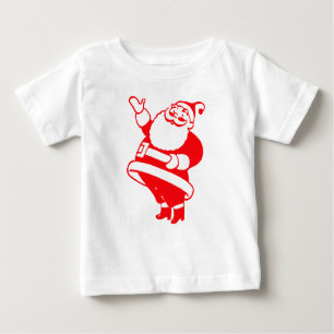 T-shirt Pour Bébé Retro Père Noël
