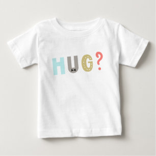 T-shirt Pour Bébé Rétro Premium   HUG ME   Unique