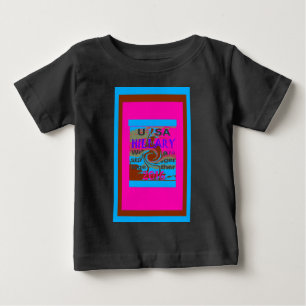 T-shirt Pour Bébé Retro USA Stronger Together Abstrait Art Print