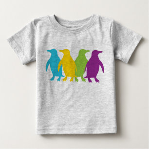 T-shirt Pour Bébé Rétros petits pingouins