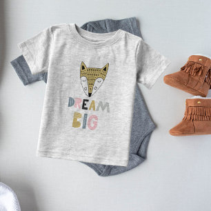 T-shirt Pour Bébé Rêve Grand Renard Scandinave  