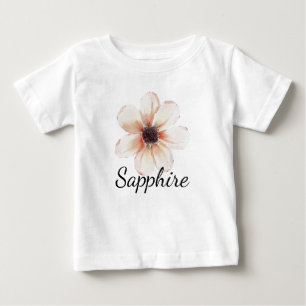 T-shirt Pour Bébé Révélation du prénom bébé filles Saphir Nouveau-né