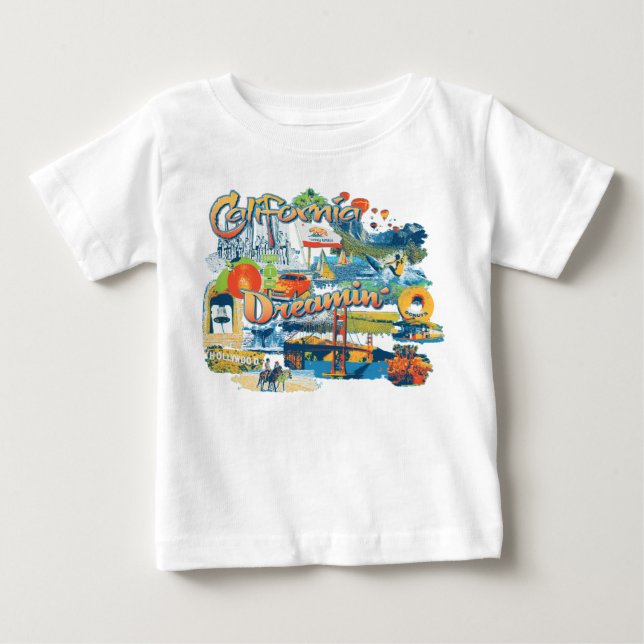T-shirt Pour Bébé Rêverie de Californie (Devant)
