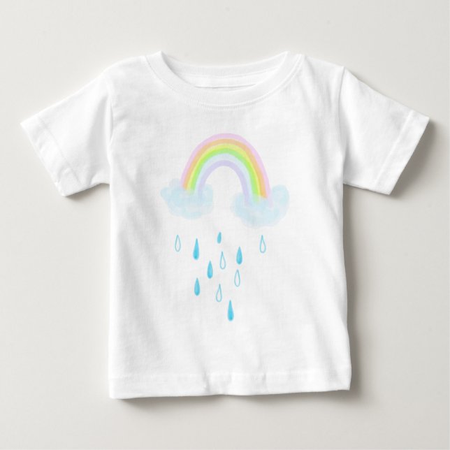 T-shirt Pour Bébé Rêves Arc-en-ciel (Devant)
