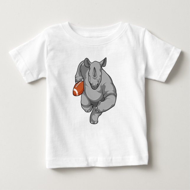 T-shirt Pour Bébé Rhino de football (Devant)
