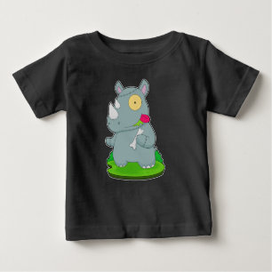 T-shirt Pour Bébé Rhino Halloween Zombie
