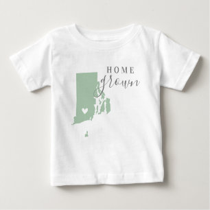T-shirt Pour Bébé Rhode Island Home Cultivé   Etat des couleurs modi