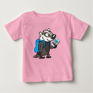 T-shirt Pour Bébé Ricky Raccoon   Boomer Badger Selfie
