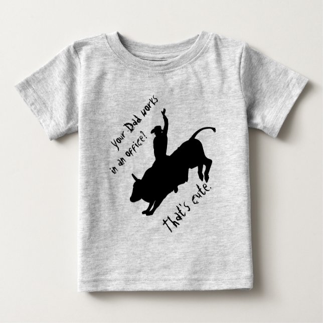 T-shirt Pour Bébé Ride Rank Bull (Devant)