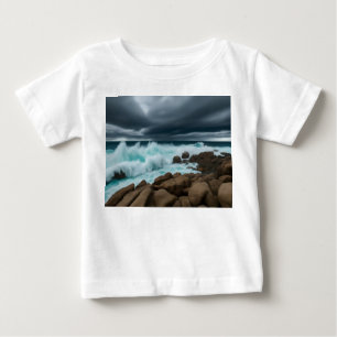T-shirt Pour Bébé "Ride the Waves : Ocean Vibes Tee"
