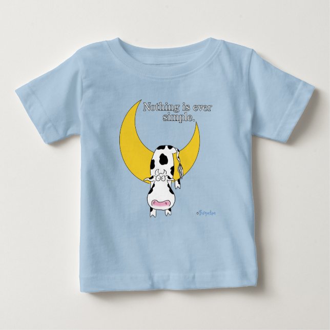 T-shirt Pour Bébé RIEN N'EST JAMAIS SIMPLE par Sandra Boynton (Devant)