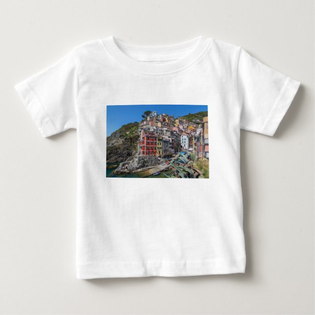 T-shirt Pour Bébé Riomaggiore Cinque Terre Ligurie Italie (Devant)