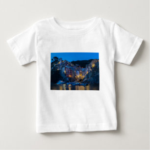 T-shirt Pour Bébé Riomaggiore la nuit Cinque Terre Ligurie Italie