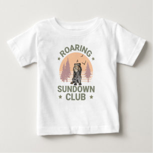 T-shirt Pour Bébé Roaring Sundown Club Sabertooth Tiger