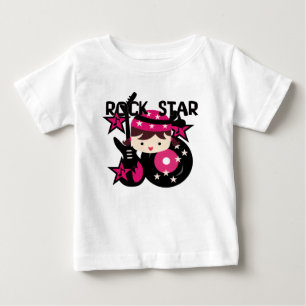 T-shirt Pour Bébé Robe bébé sans manches Fille aux cheveux bruns Roc