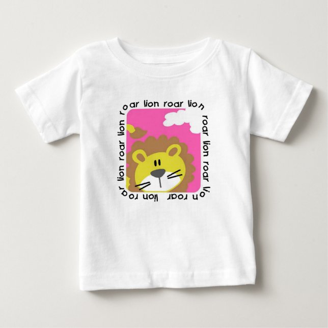 T-shirt Pour Bébé Robe bébé sans manches Lion Roar (Devant)