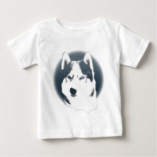 T-shirt Pour Bébé Robe de bébé Husky Sibérie Husky Robe de bébé Chio