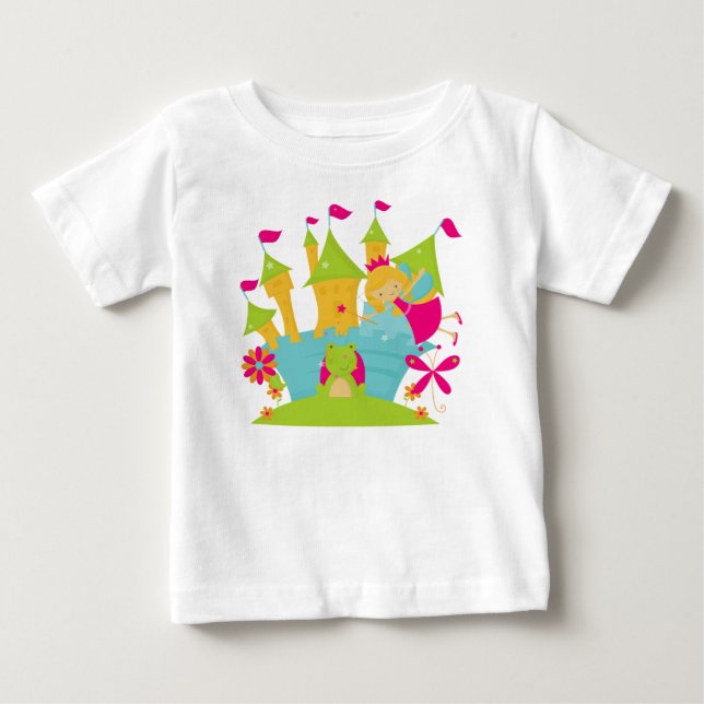 T-shirt Pour Bébé Robe de bébé princesse fée blonde sans manches (Devant)