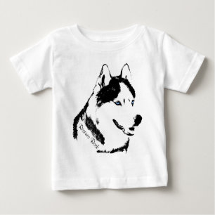 T-shirt Pour Bébé Robe Husky Toddler Robe de bébé Husky Puppy