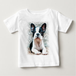 T-shirt Pour Bébé Robe sans manche de bébé de bouledogue français