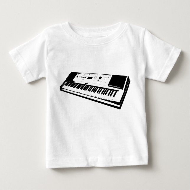 T-shirt Pour Bébé Robe sans manches pour bébé clavier (Devant)