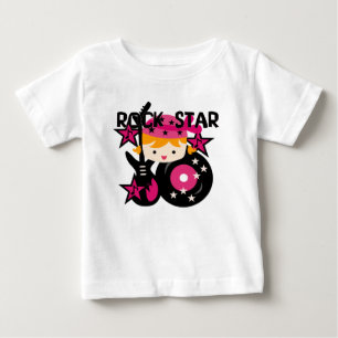 T-shirt Pour Bébé Robe sans manches pour fille de star du rock blond