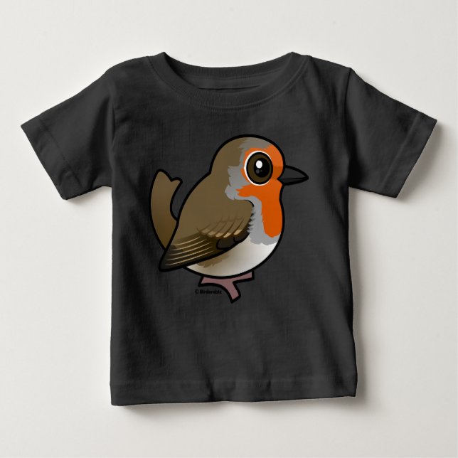 T-shirt Pour Bébé Robin européen (Devant)