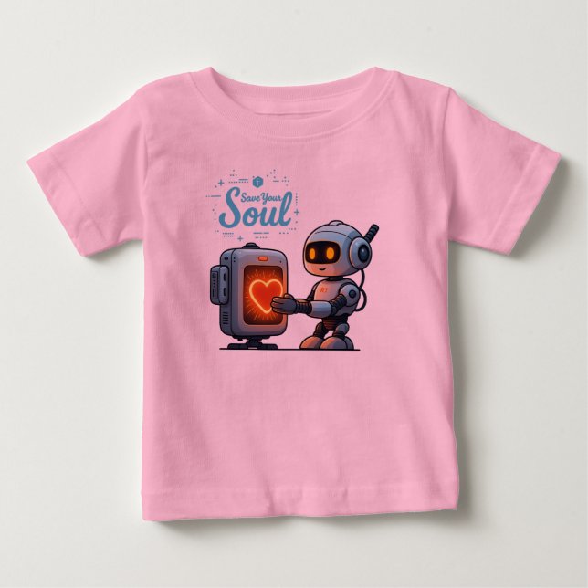T-shirt Pour Bébé robot  (Devant)
