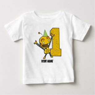 T-shirt Pour Bébé Robot 1er anniversaire