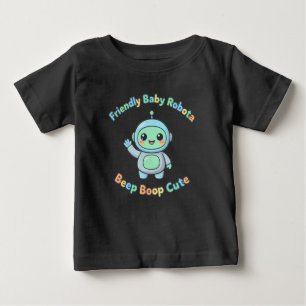 T-shirt Pour Bébé Robot Confort Coton