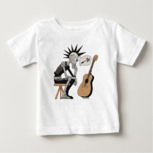 T-shirt Pour Bébé Robot de musique confus