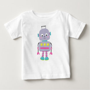 T-shirt Pour Bébé Robot mignon, Robot idiot, Robot drôle, Robot pour