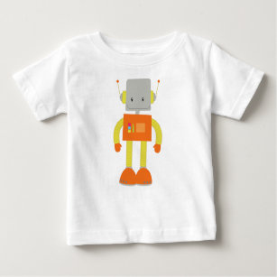 T-shirt Pour Bébé Robot mou, Robot drôle, Robot idiot, Robotique