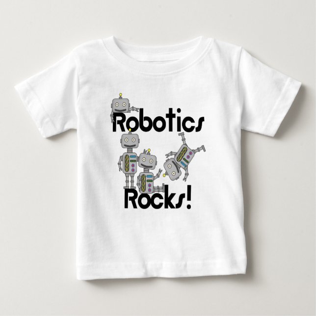 T-shirt Pour Bébé Robotics Rocks (Devant)
