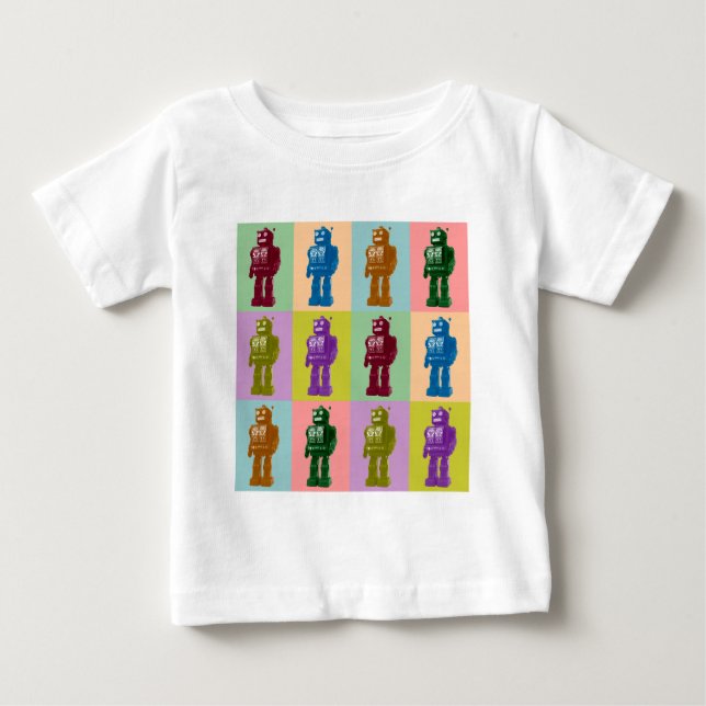 T-shirt Pour Bébé Robots d'art de bruit (Devant)