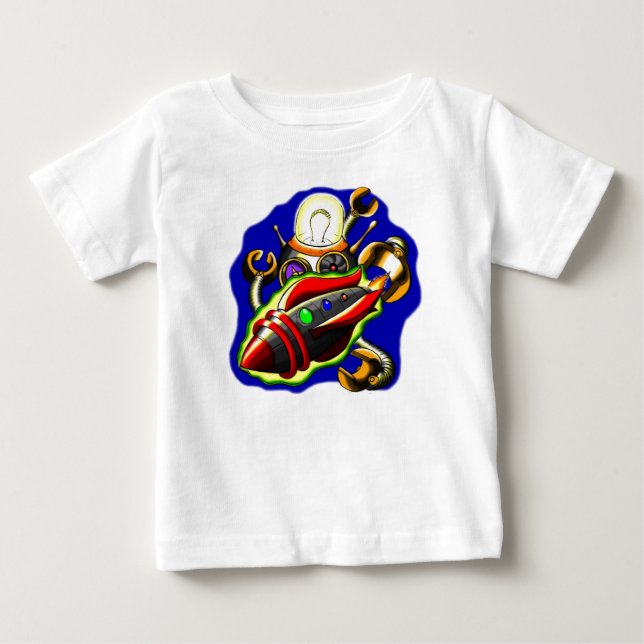 T-shirt Pour Bébé Robots de n de Rocket ' (Devant)