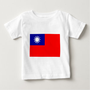T-shirt Pour Bébé ROC Taïwan - drapeau taiwanais - 中華民國國旗 - 青天白日滿地紅