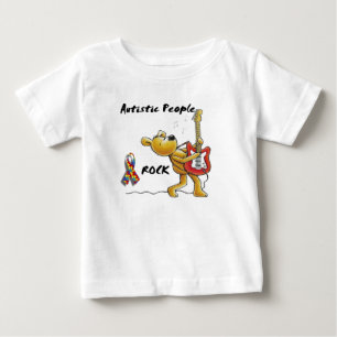 T-shirt Pour Bébé Roche autiste de personnes