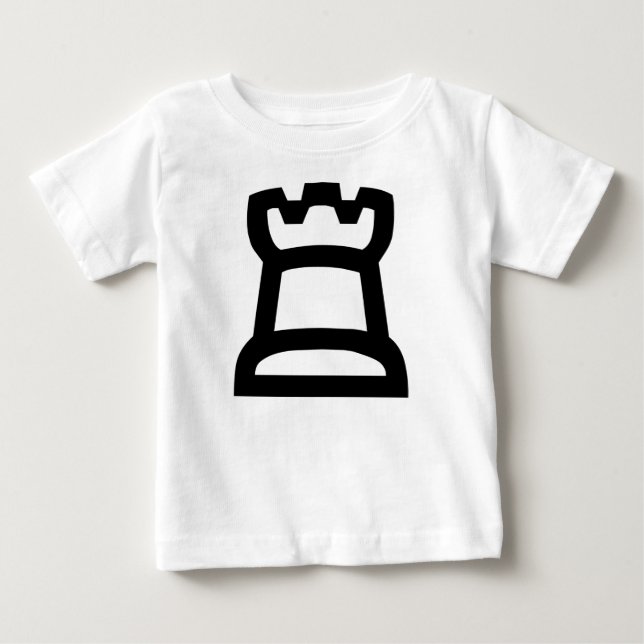T-shirt Pour Bébé Roche blanche (Devant)
