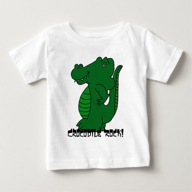 T-shirt Pour Bébé Roche de crocodile ! Tee - shirt d'enfant en bas (Devant)