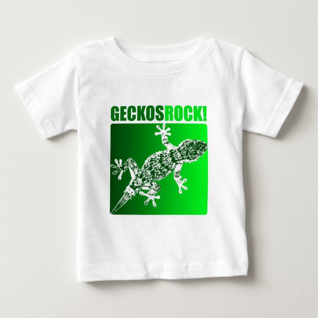 T-shirt Pour Bébé Roche de Geckos ! (Devant)