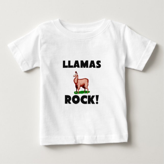 T-shirt Pour Bébé Roche de lamas (Devant)