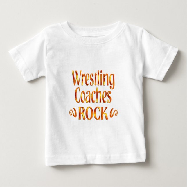 T-shirt Pour Bébé Roche de lutte d'entraîneurs (Devant)