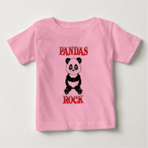 T-shirt Pour Bébé Roche de pandas