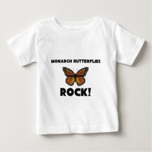 T-shirt Pour Bébé Roche de papillons de monarque
