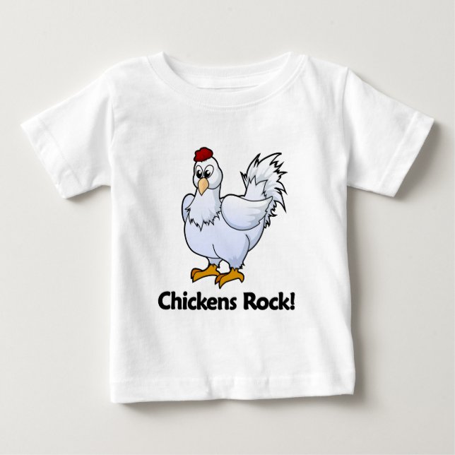 T-shirt Pour Bébé Roche de poulets ! (Devant)