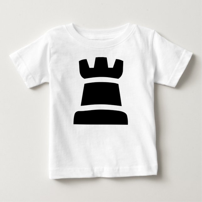 T-shirt Pour Bébé Roche noire (Devant)