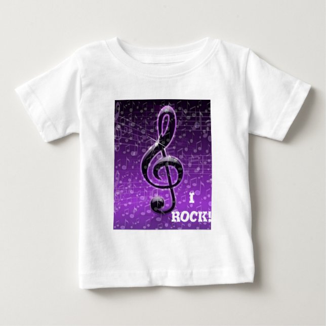 T-shirt Pour Bébé Rochers pourpres ! (Devant)