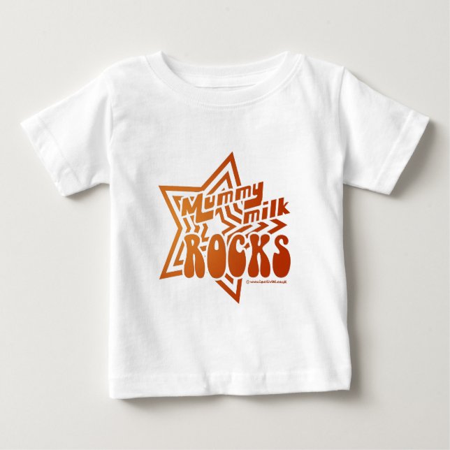 T-shirt Pour Bébé Roches de lait de maman (Devant)